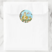 STICKER ROND CHAÎNES N'FITZ ET MENAGERIE D'AMIS, AMUSANT (Sac)