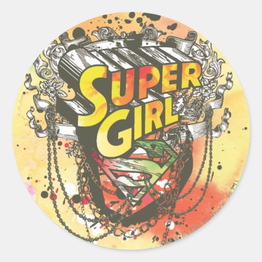 Sticker Rond Chaînes superfilles (Devant)