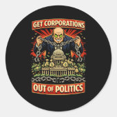 Sticker Rond Chains of Influence (Devant)