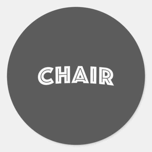 Sticker Rond Chair (Devant)