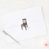 Sticker Rond Chaise vide (Enveloppe)