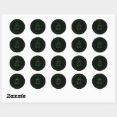 Sticker Rond Chakra Coeur "tendu" - Anahata (Feuille)