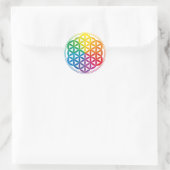 Sticker Rond Chakra Fleur De La Grille De Vie (Sac)