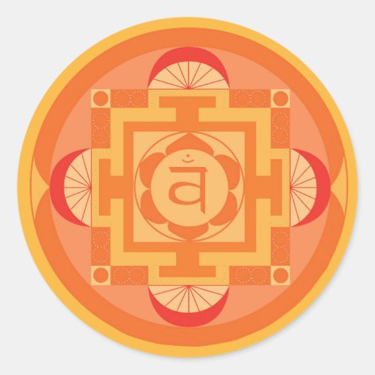 Sticker Rond Chakra Mandala (Devant)