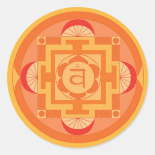 Sticker Rond Chakra Mandala