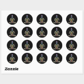 Sticker Rond Chakra Powered (Feuille)