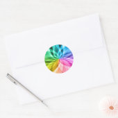 Sticker Rond chakra zen kaleidoskop fun coloré (Enveloppe)