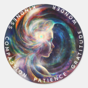 Sticker Rond Chakras   Auras humains   Energy Healer