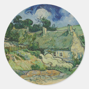 Sticker Rond Chalets vintages Van Gogh À Cordeville