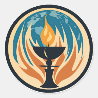 Sticker Rond Chalice flamboyant