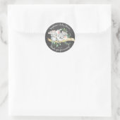 Sticker Rond Chalkboard Koala Oear Triplets Baby shower Favoris (Sac)