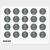 Sticker Rond Chalkboard plage mason jarre mignonette autocollan (Feuille)
