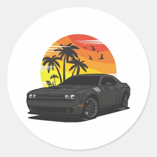 Sticker Rond Challenger (Devant)