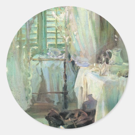 Sticker Rond Chambre d'hôtel par John Singer Sargent (Devant)
