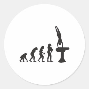 Sticker Rond Chambre forte gymnastique