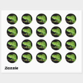 Sticker Rond Chameleon (Chamaeleo zeylanicus) (Feuille)