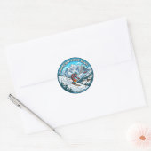 Sticker Rond Chamonix Mont Blanc France (Enveloppe)