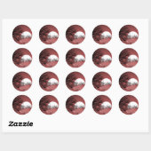 STICKER ROND CHAMP COMPLET LUNE - ROUGE (Feuille)