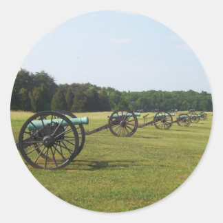 Sticker Rond Champ de bataille de Manassas - Guerre civile