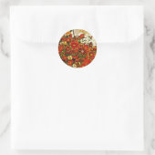 Sticker Rond Champ de fleurs - Egon Schiele art, (Sac)