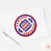 Sticker Rond Champ de football Imaginaire (Enveloppe)