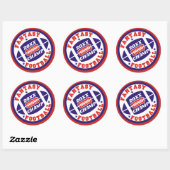Sticker Rond Champ de football Imaginaire (Feuille)