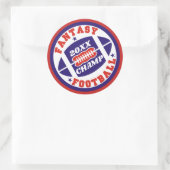 Sticker Rond Champ de football Imaginaire (Sac)