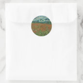Sticker Rond Champ de pavot - Vincent van Gogh (Sac)