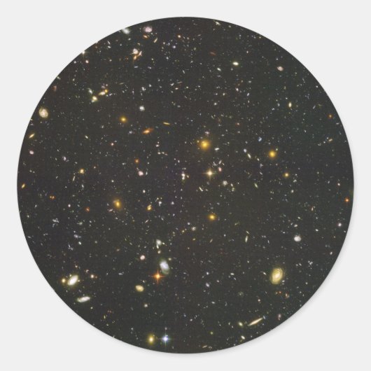 Sticker Rond Champ Hubble ultra profond (Devant)