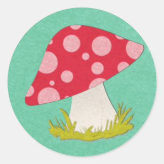 Sticker Rond Champagne sur Turquoise