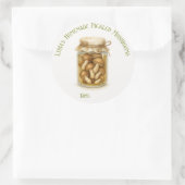 Sticker Rond Champignons cuits maison sur mesure (Sac)