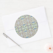 Sticker Rond Champignons et vignes (Enveloppe)
