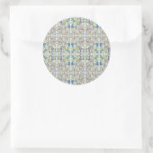 Sticker Rond Champignons et vignes (Sac)