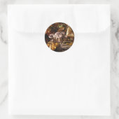Sticker Rond Champignons huîtres (Sac)