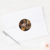 Sticker Rond Champignons huîtres (Enveloppe)