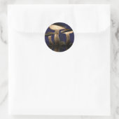 Sticker Rond Champignons par J. Matthew Root (Sac)