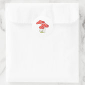 Sticker Rond Champignons Polka Dot (Sac)