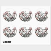Sticker Rond Champignons sauvages (Feuille)