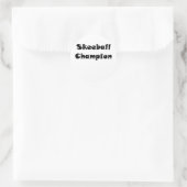Sticker Rond Champion de football (Sac)
