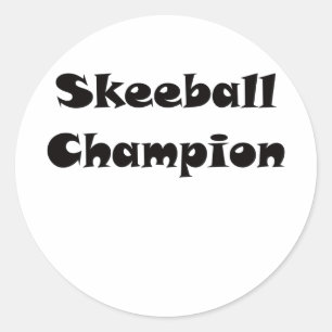 Sticker Rond Champion de Skeeball