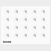 Sticker Rond Champion de soccer  (Feuille)