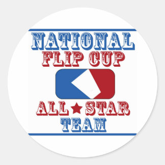 Sticker Rond champion national de la coupe flip