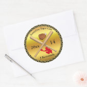 Sticker Rond Championnat de baseball de football professionnel (Enveloppe)