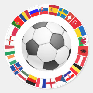 Sticker Rond Championnat d'Europe de football 2016
