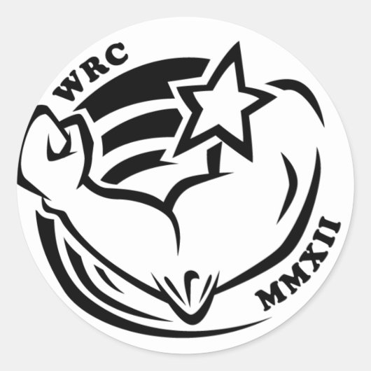 Sticker Rond Championnats de Wenis de rodéo 2012 (Devant)