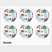 Sticker Rond Champions de la Coupe du monde (Feuille)