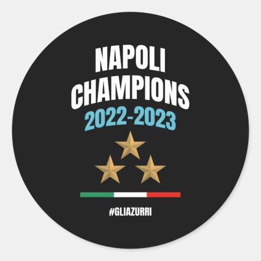 Sticker Rond Champions Napoli 2022-2023 (Devant)