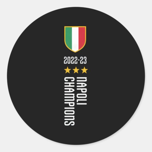 Sticker Rond Champions Napoli 2022-2023 (Devant)