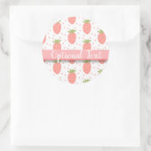 Sticker Rond Champs de fraises (Sac)