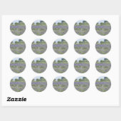 Sticker Rond Champs Lavande (Feuille)